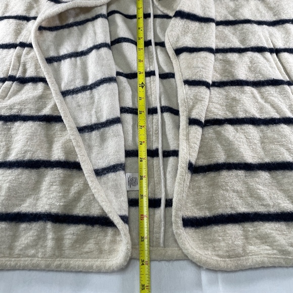 Ann Taylor One‑Size Striped Open‑Front Poncho / Sweater Jacket - Picture 8 of 8